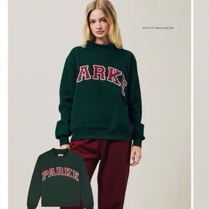 PARKE Green Sweatshirt for Women